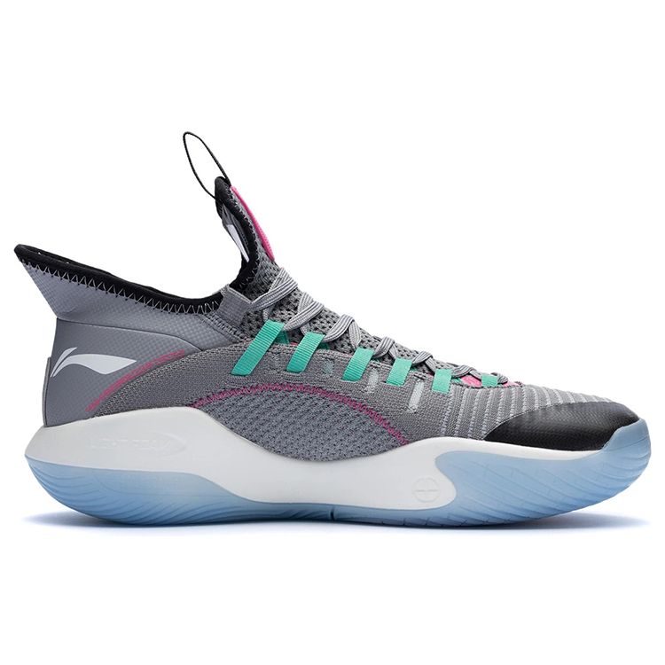 Баскетбольные кроссовки Li Ning Phantom с нескользящей подошвой, износостойкие, мужские, серые, ABAR127-6