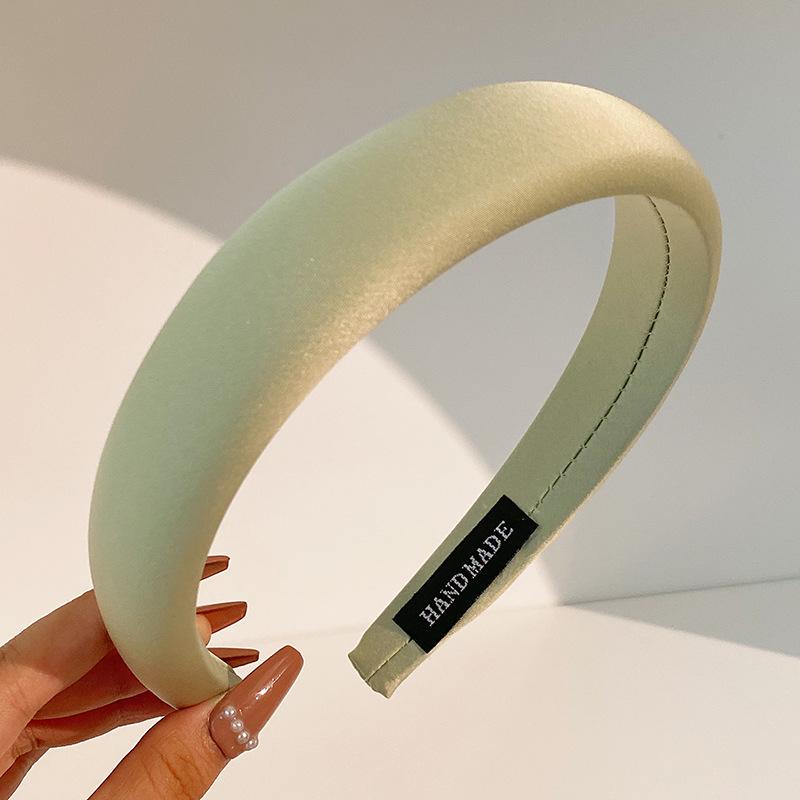 Женская высококачественная повязка на голову из губки 2023 года: Высокий головной убор с широкими краями, простая шпилька