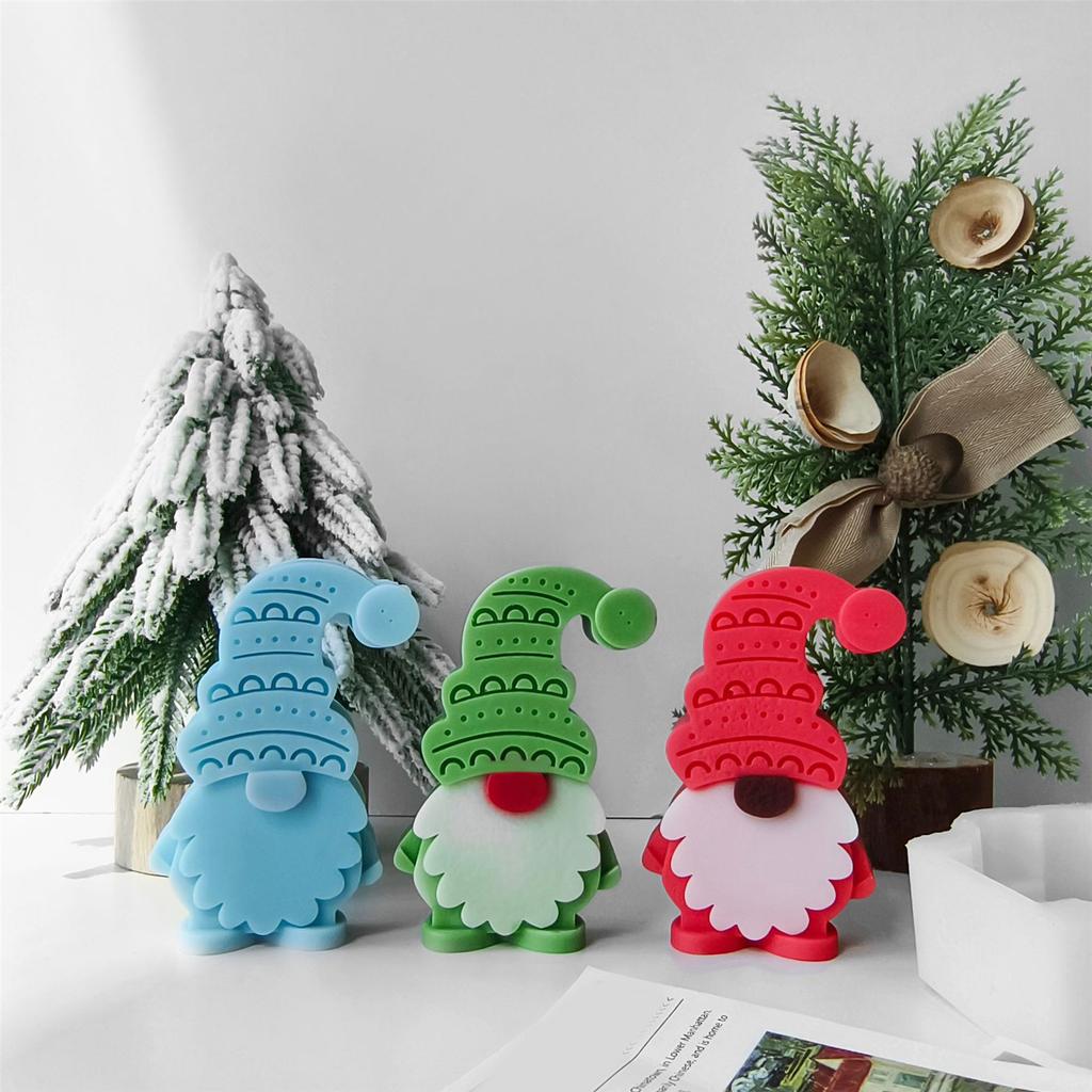Candle Moulds Christmas Soap Molds Dwarf Shape Clay Mould Silicone Crafting Moulds Suitable for Hand-Making Project