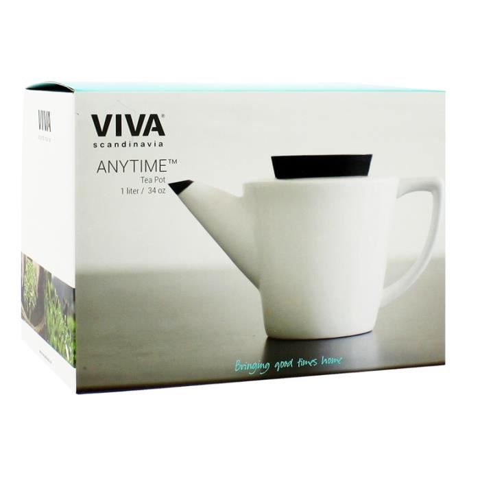 Théière - Non spécifié - 1L - Porcelaine - Couverture en silicone - Menthe glacée