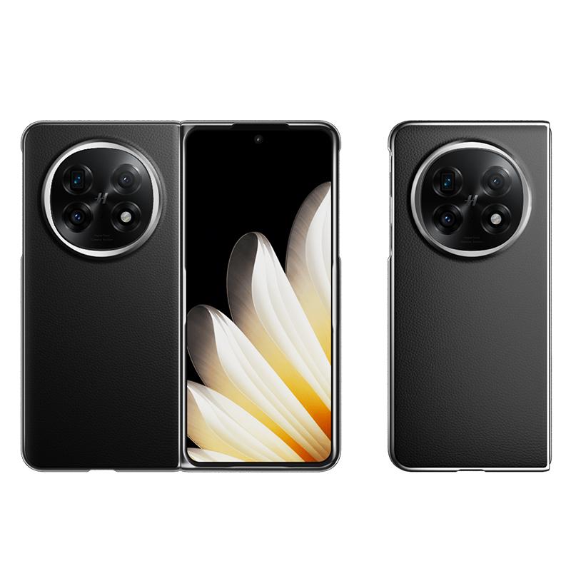 Чехол для OPPO Find N5 Роскошная кожа PU Защитная задняя крышка Ударопрочная оболочка для телефона с полным покрытием для OPPO Find N5