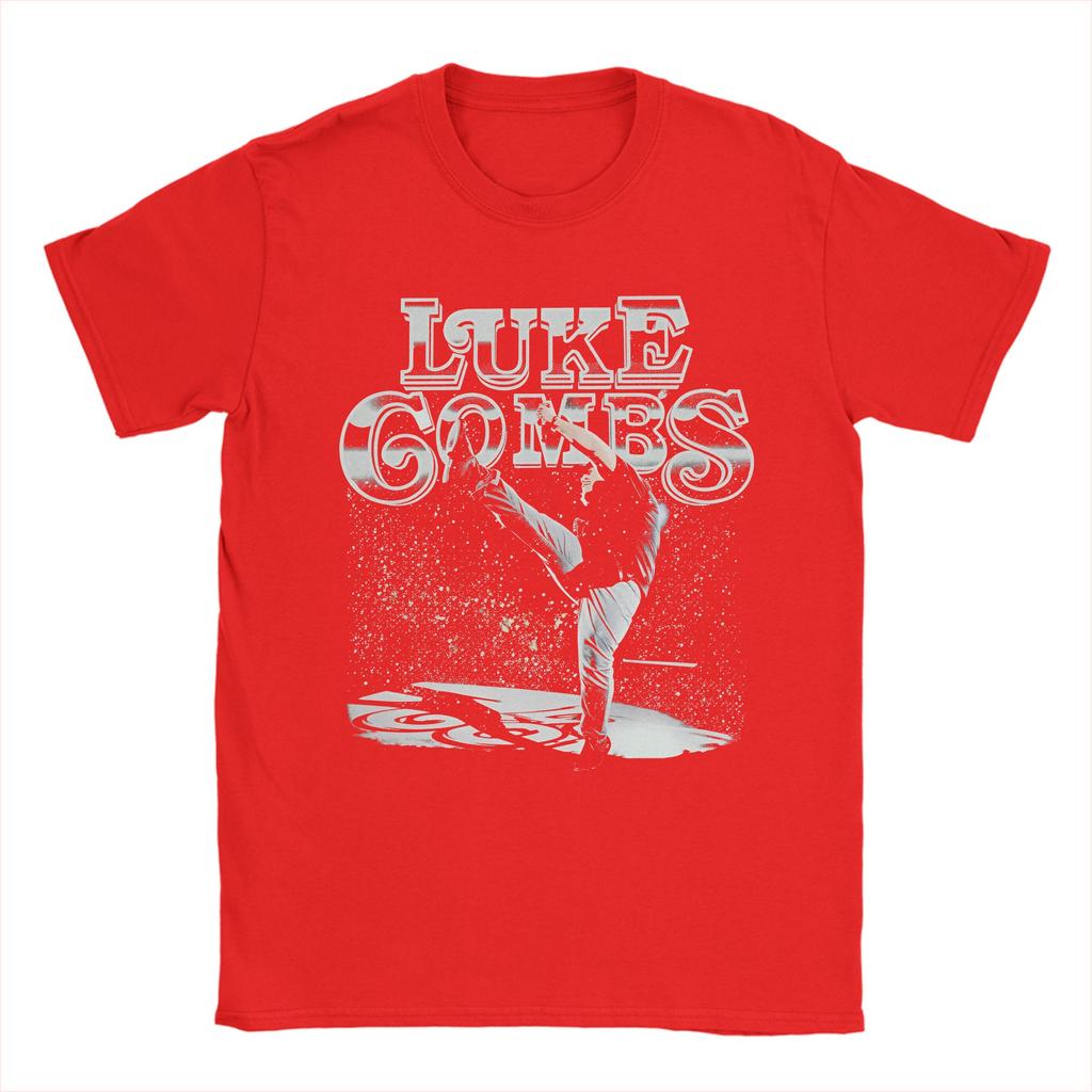 Harajuku TShirt Summer Luke Combs My Kinda Saturday Night Tour T Shirts Pure Cotton Tee Shirt for Unisex YK Short Sleeve Tees
