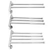 Stainless Steel Swivel 2/3/4 Towel Bar Towel Holder Bar Rail Hanger Rack Wall Mounted For Bathroom Kitchen Accessory