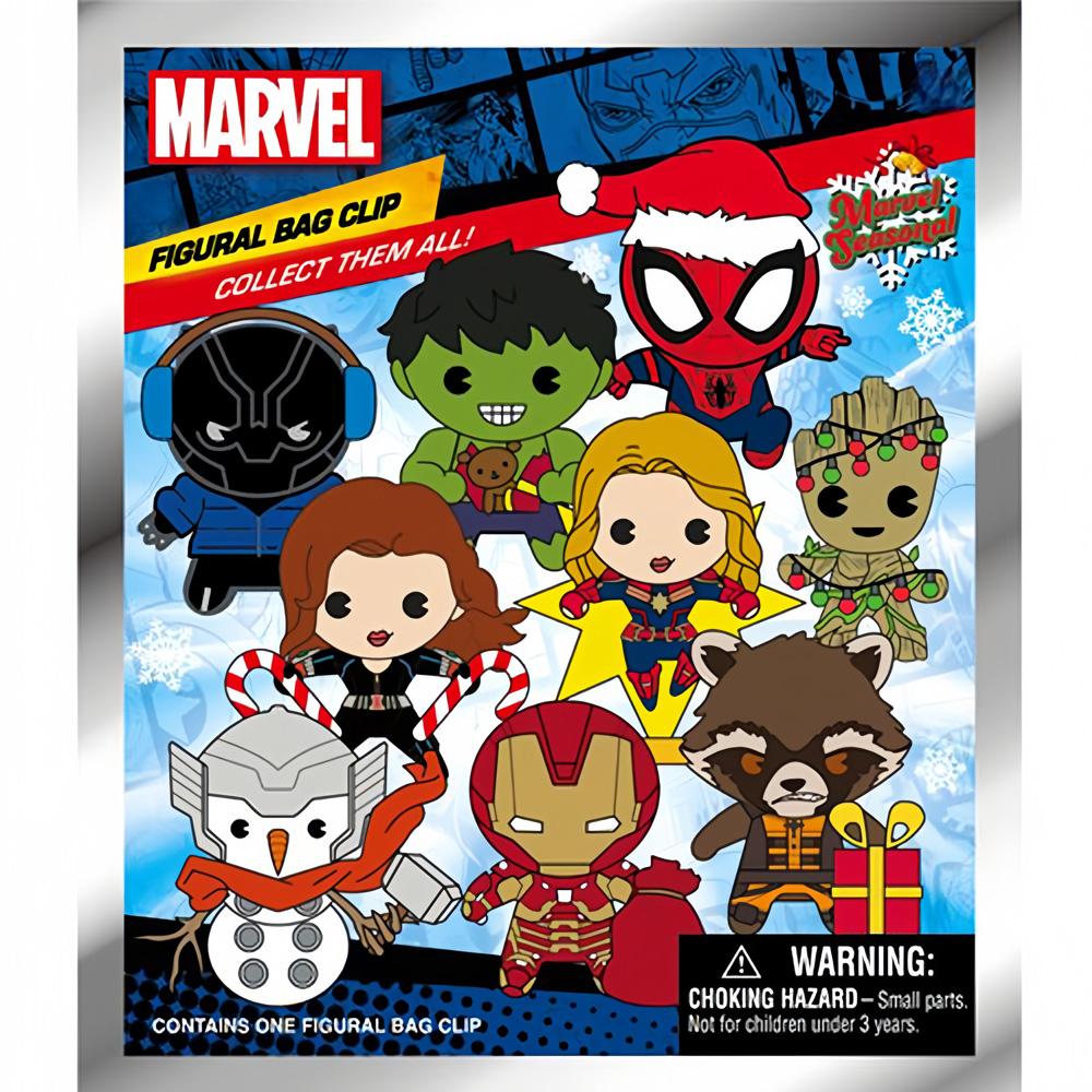 1 шт. Официально лицензированная 3D фигурка Мстителей из Marvel, случайный брелок-клипса, фигурка из аниме, прочный брелок, для коллекционера аниме, рюкзак Kering