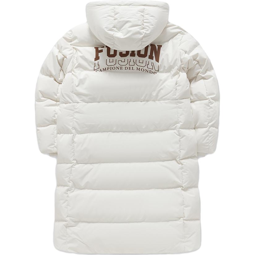 Fila Fusion Модная длинная пуховая куртка с капюшоном женская верхняя одежда Белая T11W345907FWT