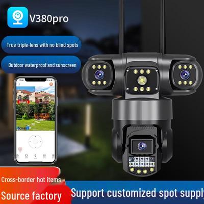 V380 4G Панорамная HD WiFi Водонепроницаемая Камера с Мобильным Удаленным Мониторингом 360°
