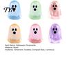 Spooky Resin Craft Accents 6PCS Luminous Mini Ghost Figures, Miniature Glow in The Dark Small Glowing Figures for Display Ornaments,