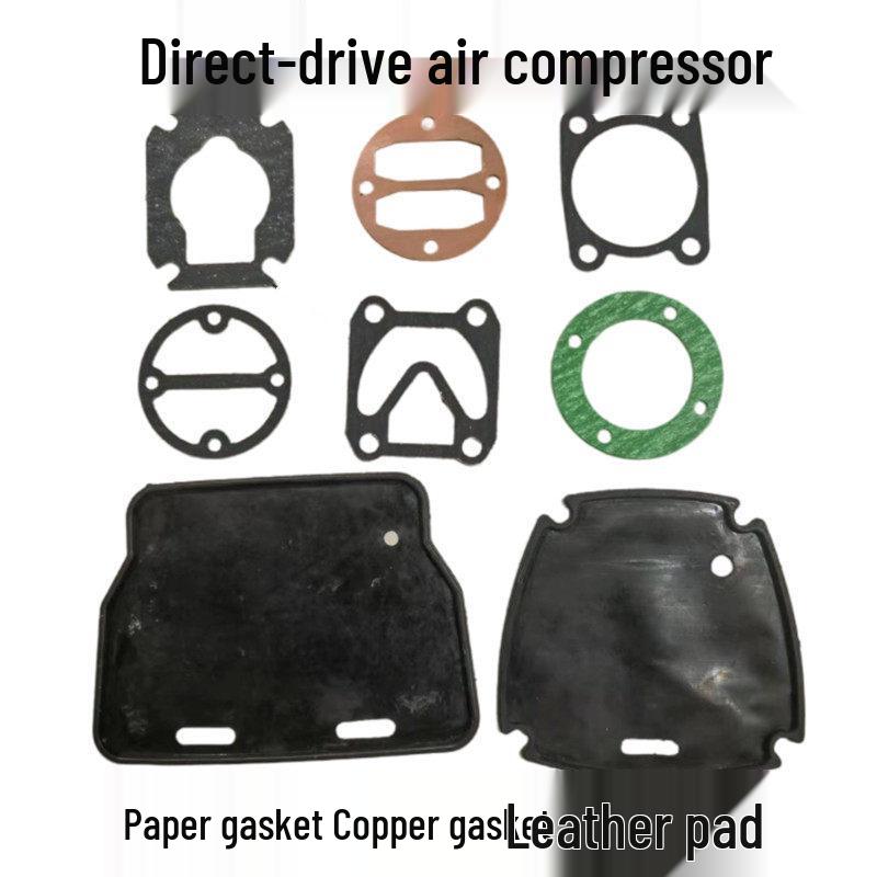 Compact Oil & Gas Pump Accessories: 1P/3P/5P Air Compressor Gaskets (Paper, Cylinder Head, Seal, Valve Plate, Leather)