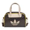 New Adidas Originals Polyurethane Bowling Bag Handbag Women's Dark Brown 2025Q1-KPT81