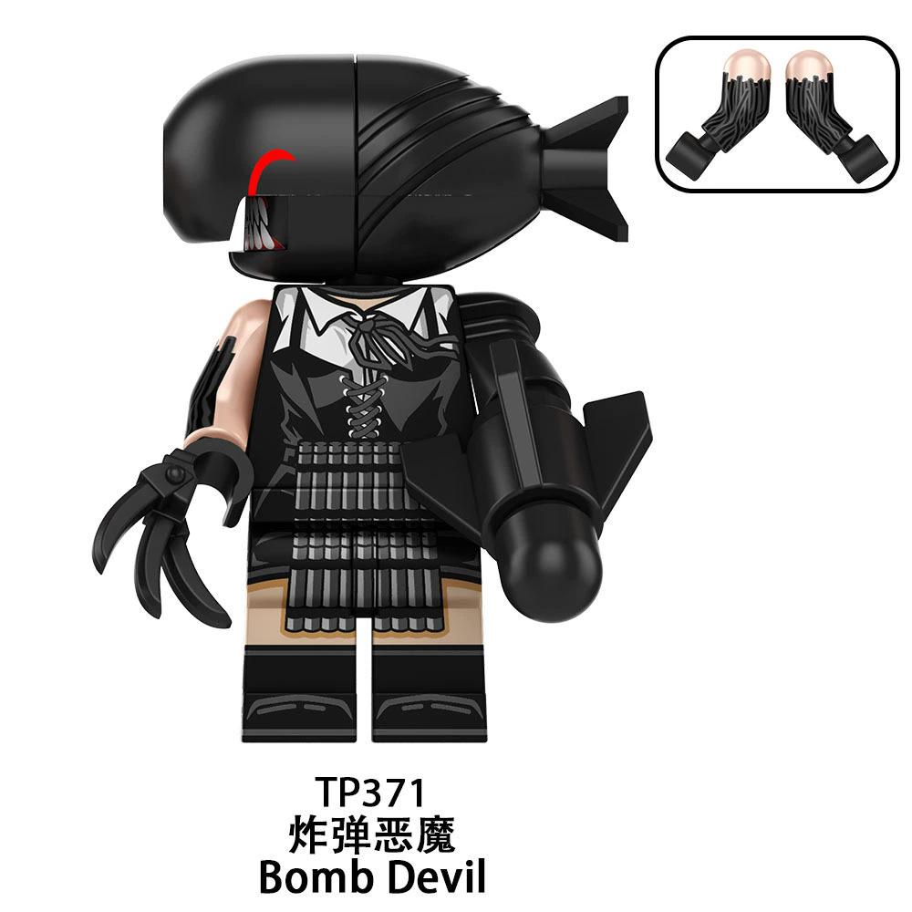 Mini Building Blocks Set Chainsaw Man Denji Figure TP1046 8PCS Toy for Kids Boys Girls Gift