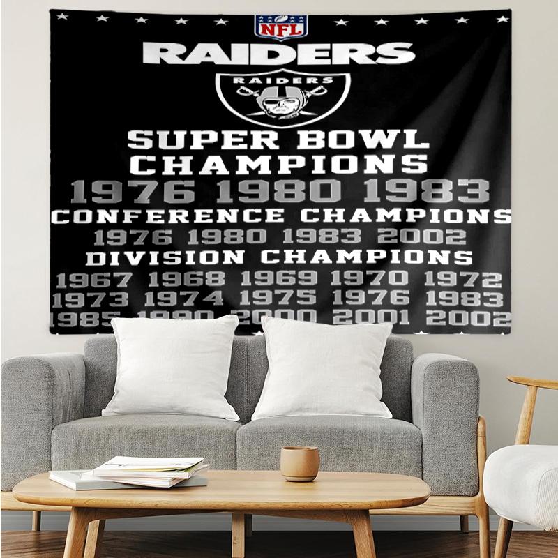 Las Vegas Raiders logo Tapestry for Bedroom Aesthetic Classroom Tapestries Wall Hanging for Living Room Dorm Office,Ideal Creative Gift