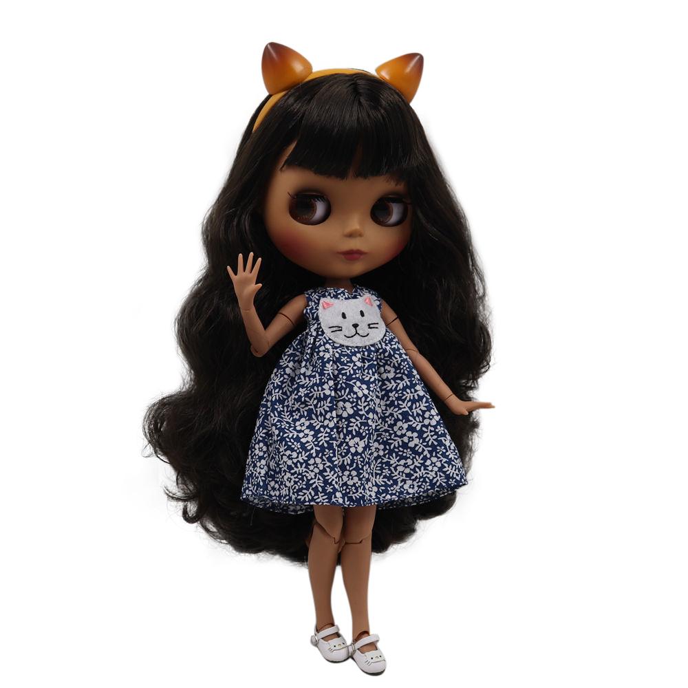 Кукла ICY DBS Blyth 1/6 шарнирное тело BJD игрушка белое глянцевое лицо черное матовое лицо с дополнительными руками AB и панелью DIY кукла девочка