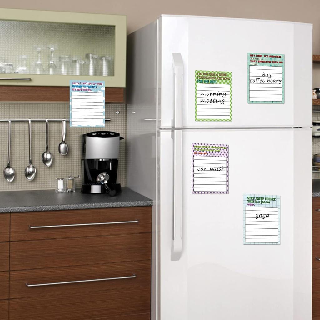 10 Pads Funny Sticky Notes with Sarcastic Sayings, to Do List Sticky Notes Pad with Lines, Cute Memo Notepads for Reminder Planner Students Office