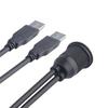 Двойной USB 3 удлинительный кабель для крепления на панели приборной панели для автомобиля, лодки, мотоцикла