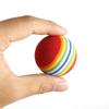 Rainbow EVA Cat Toys Ball Interactive Cat Dog Play Chewing Rattle Scratch EVA Ball Training Balls Pet Toys Supplies