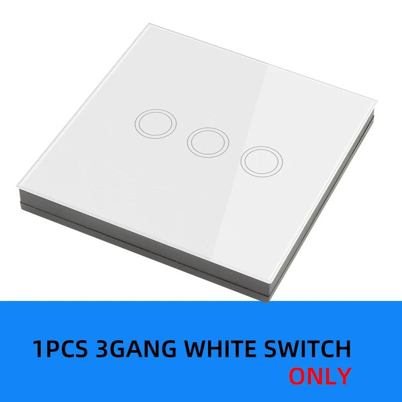 433mhz rf Wireless Touch Button Switch Glass Wall Panel on Off Remote Control Switch Work with Receiver ,for Home Appliance