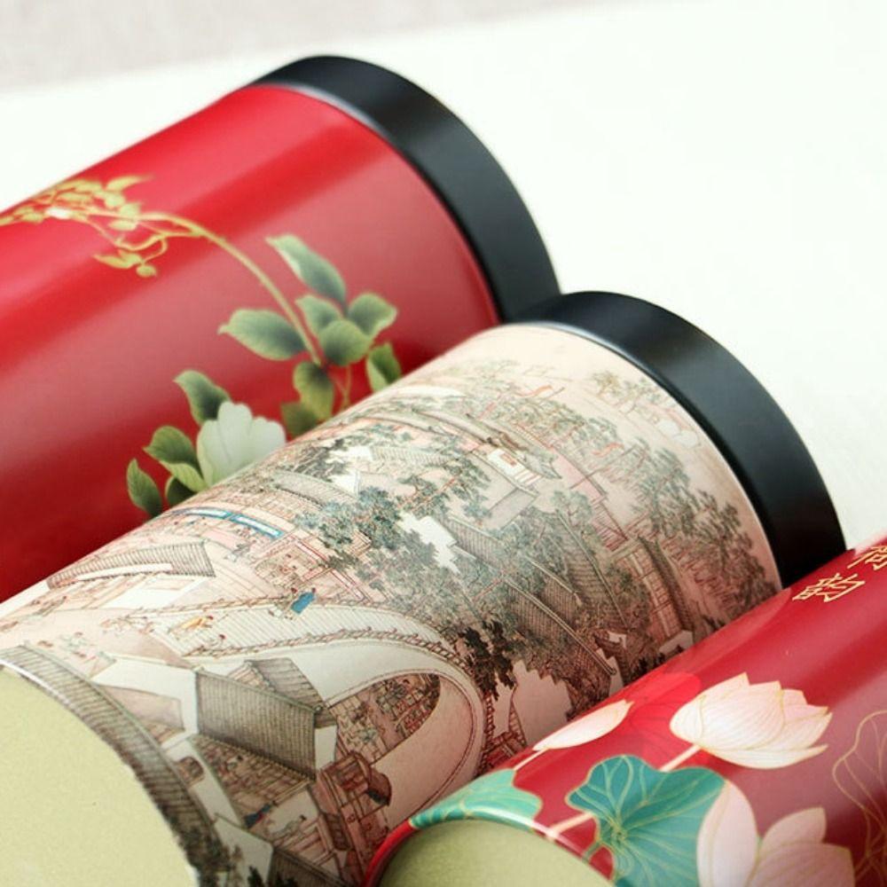 Портативная банка для хранения чая, винтажный пустой жестяной чайник, металлические банки для конфет, коробка для чая, гостиная