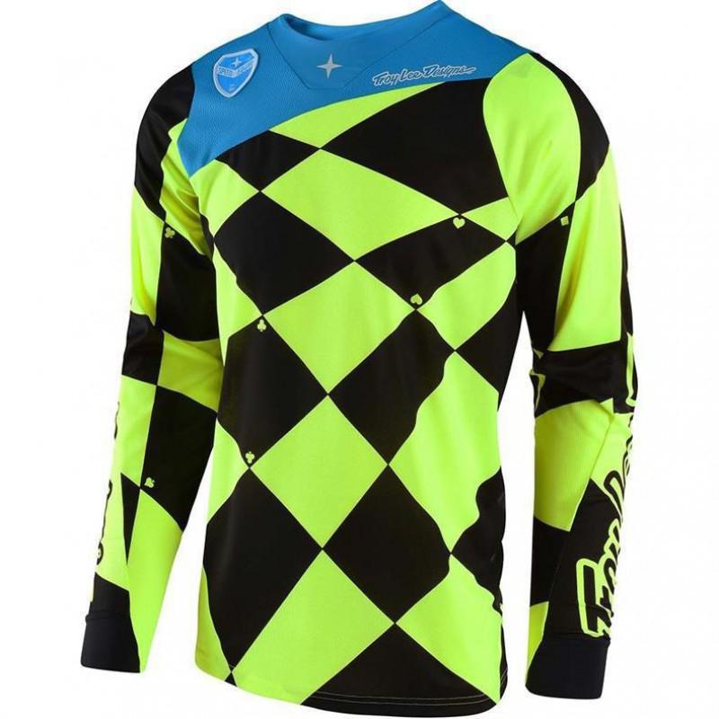Mens Quick-Dry Long Sleeve Cycling Jersey Mountain Bike Downhill Trail Riding Outdoor Sports