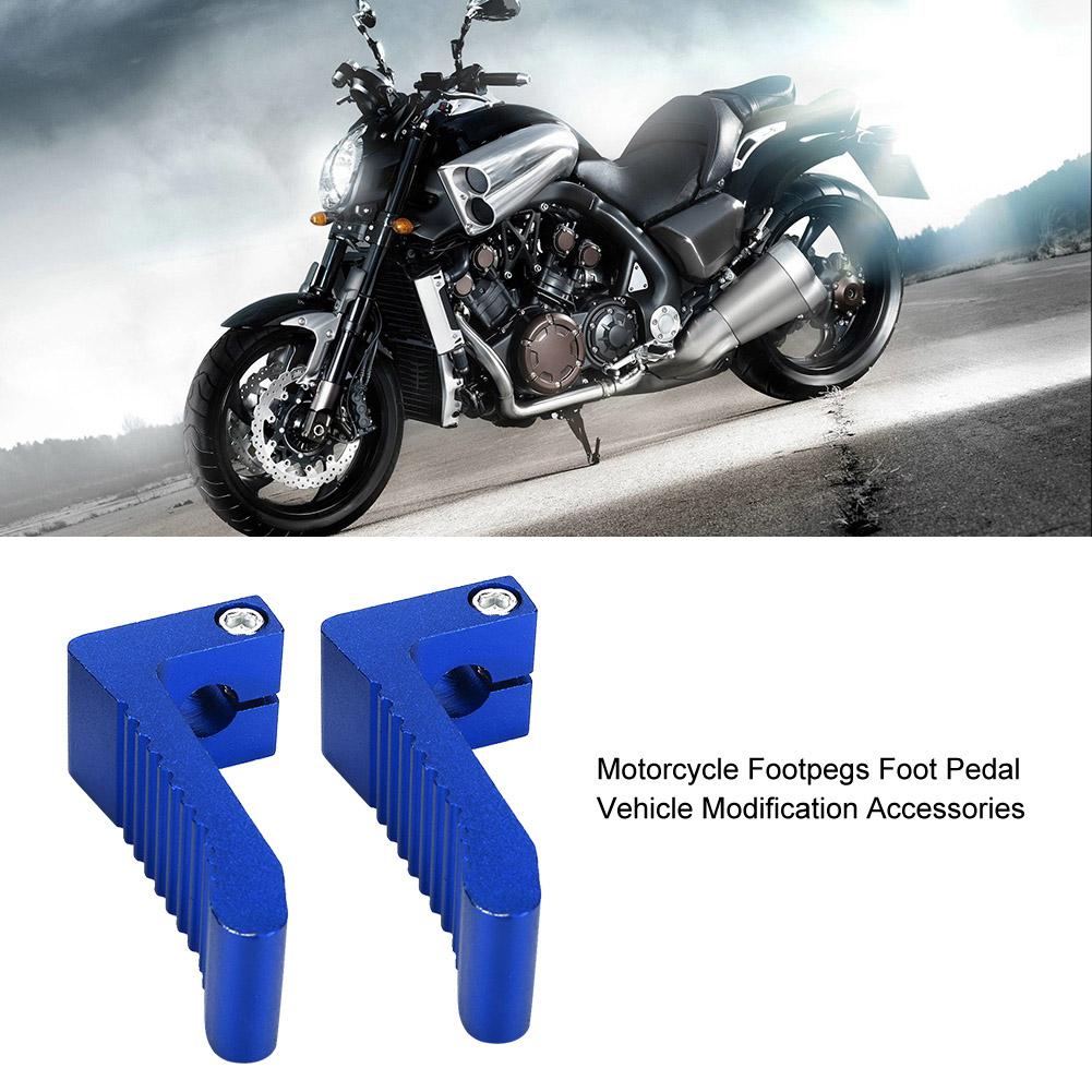 2 ШТ. Мотоциклетные подножки, аксессуары для модификации, подходят для PEG REST 43CC 47CC 49CC (синий)