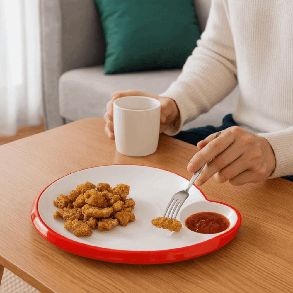 Melamine Dumpling Plate Thickened Snack Serving Tray French Fries Tray Restaurant Use