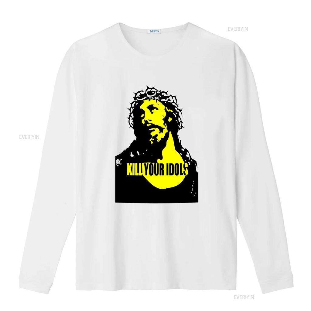 Kill Your Idols Jesus Punk Rock Music T Shirt Bold Design for Rebellious Souls vintage Washed Stylish Comfortable Unisex
