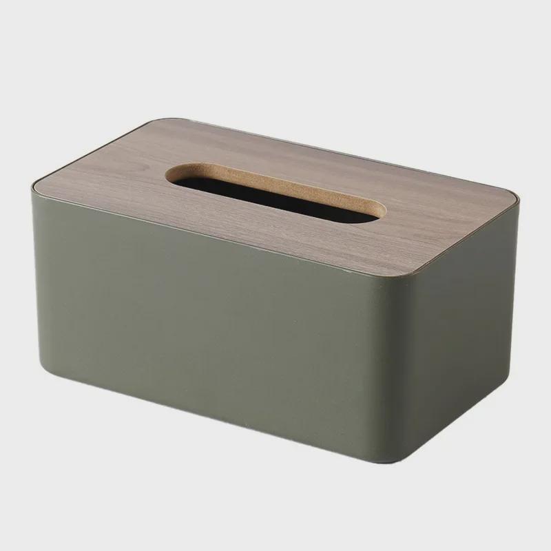 Japanese Style Wooden Tissue Box: Multifunctional Desktop Storage Solution