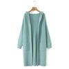 ZA2025 Trendy Women's Thick Hooded Long Cardigan Jacket - Fashionable and Versatile