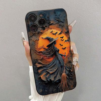 Yousheng Хэллоуин Ведьминский Чехол для Телефона для IPhone 16/15 Pro Max Ударопрочный Чехол для Телефона с Жестким ПК и Мягким ТПУ Защита от Царапин 360 Градусов Телефон