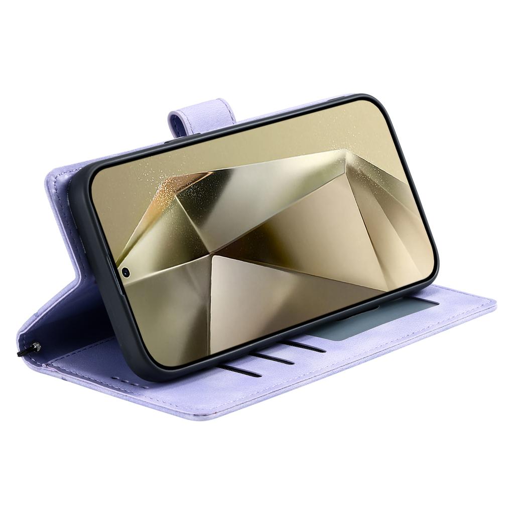 Чехол для Samsung Galaxy A17 с тисненым тотемом, кожаный чехол-кошелек с ремешком на руку