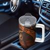 Owl Handle Cup Set with Straw, Maximum Capacity 40oz, Inner Layer 304 Stainless Steel, Outer Layer 201 Stainless Steel, Seamless Inner Liner, Lid