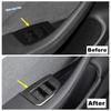 Window Glass Lift Button / Steering Wheel Bottom / Water Cup Holder Cover Trim For Tesla Model 3 2024 2025 Interior Accessories