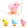1PC Random Chick Wind Up Toys Cute Plush Simulation Educational Walking Chicken Chain Winding Animals Toy Gift for Kids Pet Cat