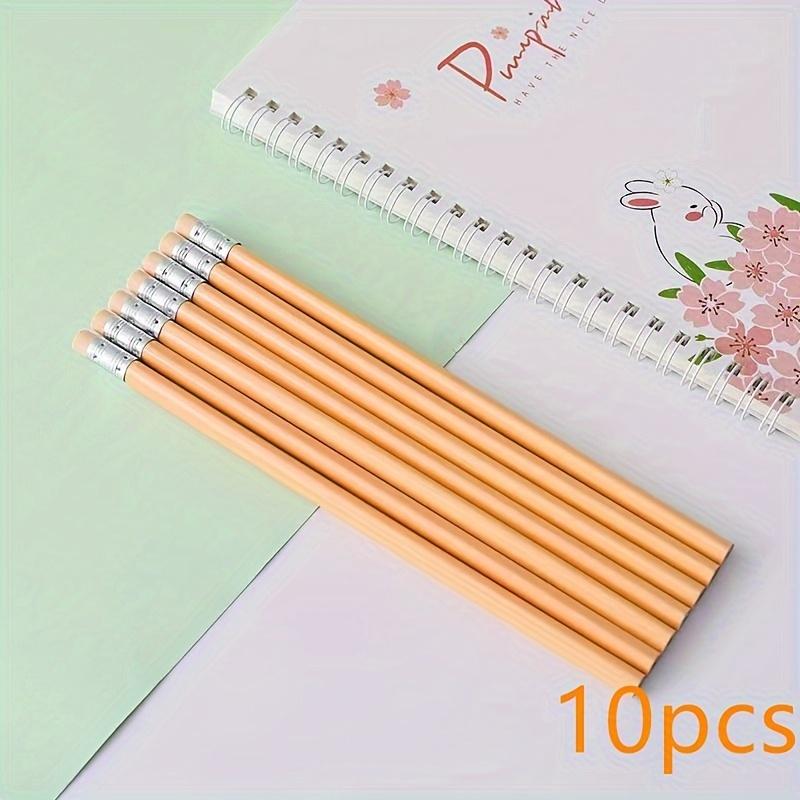 10 High-quality Macaron Triangle HB Pencil Sets - Ergonomically Designed for Sketching, Art, and School Stationery