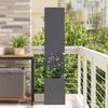 Garden Privacy Screen Canvas Anthracite 32 x 32 x 150 cm