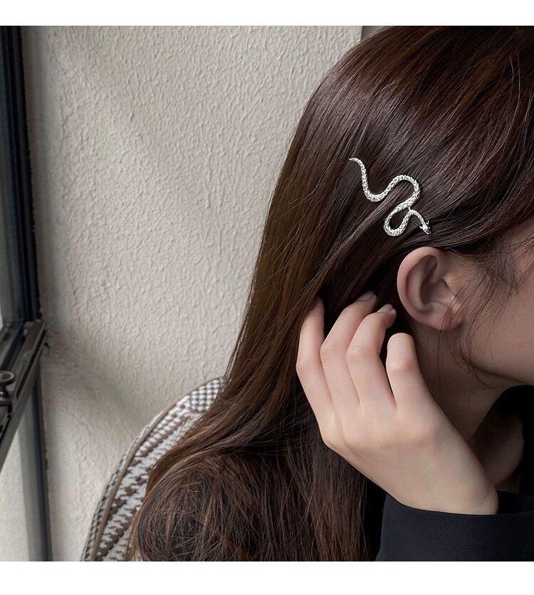 Retro Hair Clip for Female Instagram Creative Snake Shaped Hair Clip