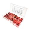 600pcs 12 Sizes Flat Washer Red Steel Paper Fiber Insulation Washer Flat Ring Seal Assortment Kit Insulation Spacer Tool