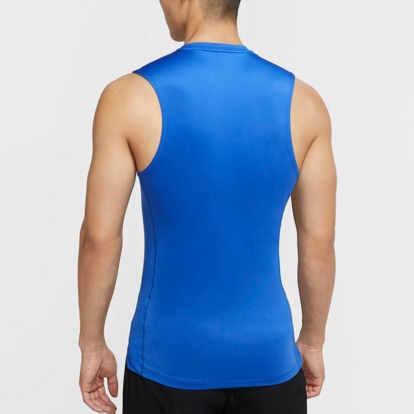 Nike Pro Logo Training Compression Tank Top Men Tops Royal-Blue BV5601-480