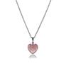 Collier Luxenter En Argent 925 Avec Quartz Rose Finition En Rhodié - Yedia