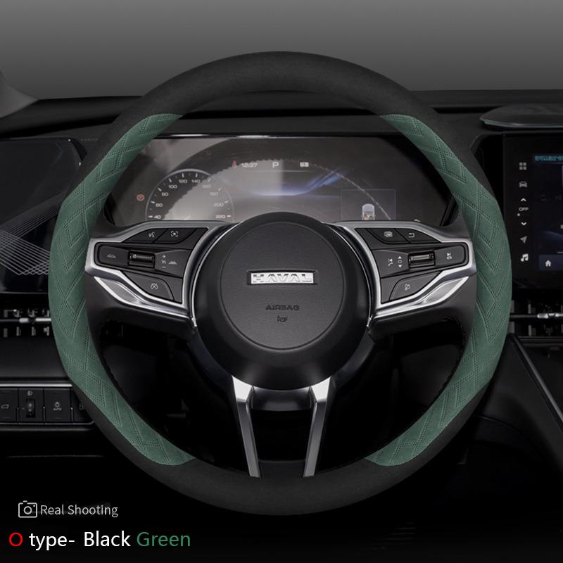 Замшевая Накладка на Руль Автомобиля Для Haval Dargo H2 H4 H6 H9 F7 M6 Ультратонкая Противоскользящая Влагопоглощающая Автоаксессуары