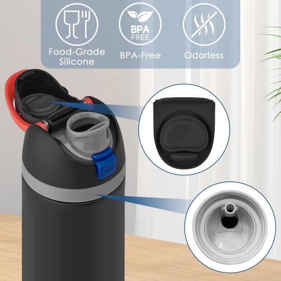 3Pcs Replacement Stopper for Owala FreeSip Silicone Water Bottle Lid Gaskets Replacement for 19/24/32/40oz Bottles