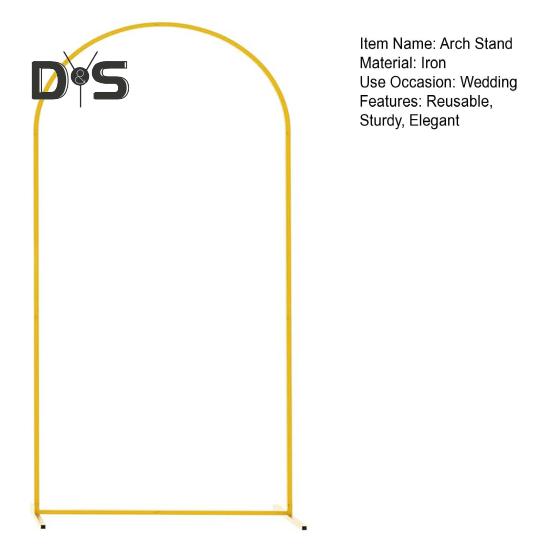 Металлическая арка-фоновая стойка 4 фута/5 футов/6 футов/6,6 футов золотая свадебная арка-стойка рамка для цветов, воздушных шаров, фотографий, арочная рамка для церемонии, дня рождения, вечеринки, ребенка