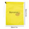 1pc Storage Bag for Banana Lettuce Thermal Insulation Shockproof Freshs Keeping With Pockets Drawstring Reusable