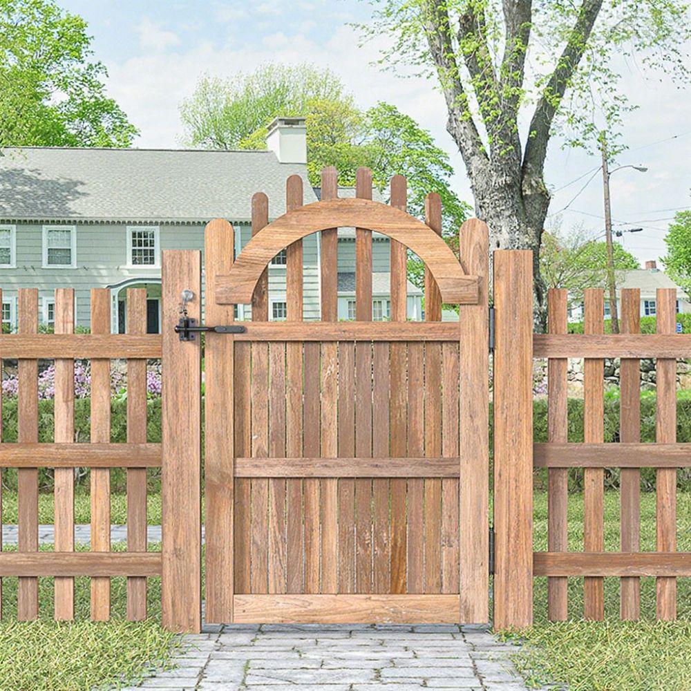 Steel Spring Cable Self Locking Gate Pull String Garden Gate Fastener Outdoor Use