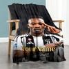 Juventus Personalized Text Blanket Gift Customizable Blanket Soft & Cozy Perfect for Sofa Chair Bedding Office Ideal for All Seasons
