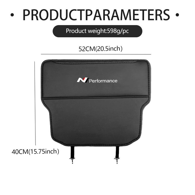 Car Interior Seat Back Anti Child Kick Protector Pad Auto Storage Accessories For Hyundai N Line Tiburon Coupe Tuscani I30 I20 gdu8