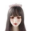 Princess Crystal Silver Color Hair Accessories Headband Hair Crown Bridal Tiara Headwear Ornaments