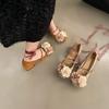 Niche New Chinese Style Single Shoes Fairy Mary Jane Shoes Women's Spring New Wear Flower Retro Single Shoes Tide