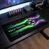 Borussia Mönchengladbach Custom Large Mouse Pad, Personalized Name Text Print, Football Logo Non‑Slip Desk Mat Gaming Gift