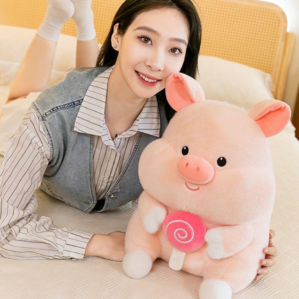 PP Cotton Animal Soft Piggy Doll Fluffy Stuffed Pig Plushie Doll  Birthday Parties
