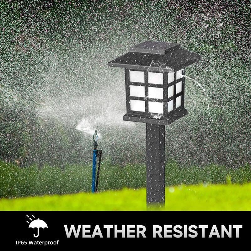 CANMEIJA 2 шт. светодиодные солнечные лампы для газона, уличный солнечный свет, водонепроницаемый садовый светильник, защита от дождя, дорожка, двор, садовый декор, уличный фонарь, форма дома